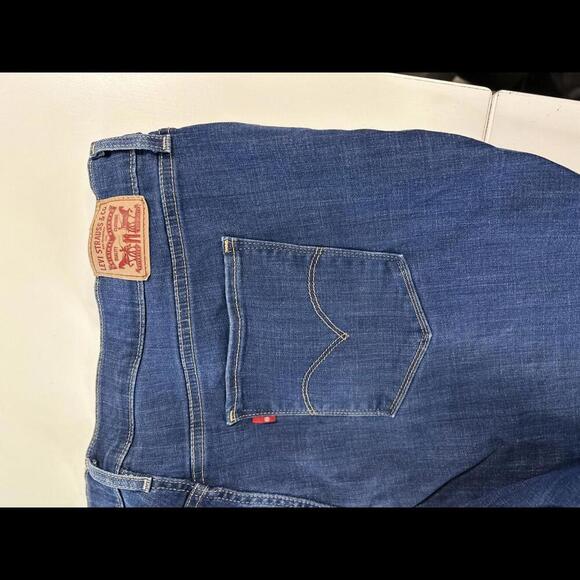 Stylish Ripped Blue Jeans - High Rise, Size 24W - Picture 2 of 7